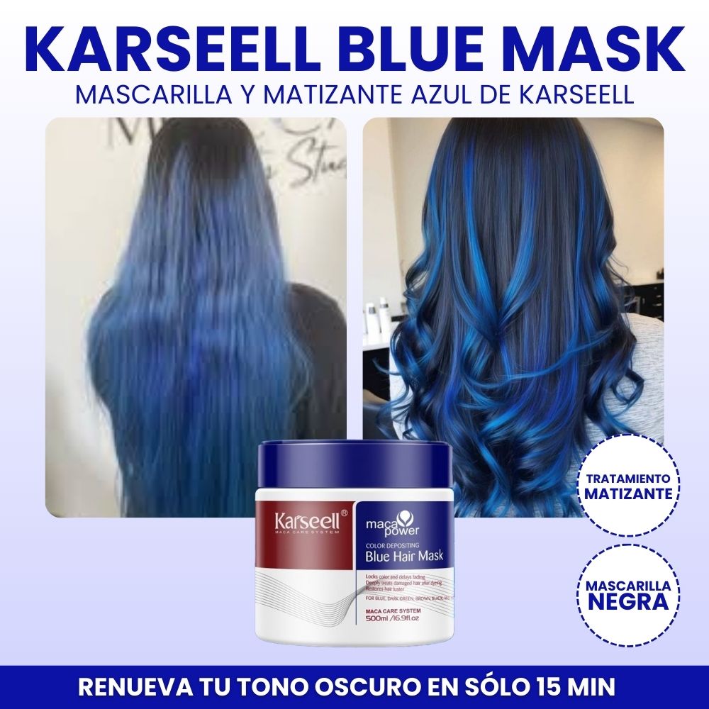 💙 KARSEELL BLUE HAIR MASK 2X1 💙